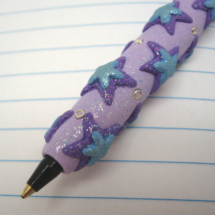 Pen with Stars and Beads